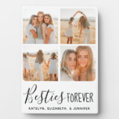 Personalisierte beste Freunde für immer FotoCollag Fotoplatte (Vorderseite)