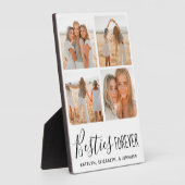Personalisierte beste Freunde für immer FotoCollag Fotoplatte (Seite)