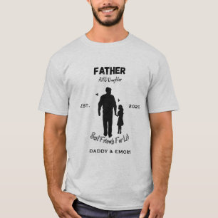 Personalisierte beste Freunde Vater und Tochter fü T-Shirt