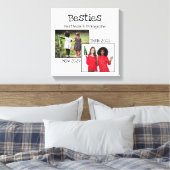 Personalisierte BESTE FREUNDIN 2 Foto Beste Freund Leinwanddruck (Insitu (Schlafzimmer))