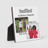 Personalisierte BESTE FREUNDIN 2 Foto Wichtigste F Fotoplatte (Vorderseite)