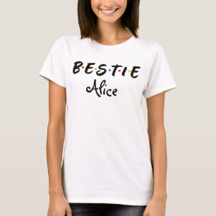 Personalisierte beste Freundin BFF T-Shirt