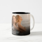 Personalisierte BESTE FREUNDIN Definition Best Fri Zweifarbige Tasse (VorderseiteRechts)