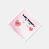 Personalisierte beste Freundin Serviette (Ecke)