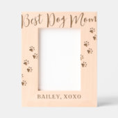Personalisierte beste Hundemutter Geätzte Rahmen (Vorderseite)