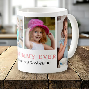 Personalisierte Beste Mama Aller Zeiten 4 Foto-Col Kaffeetasse