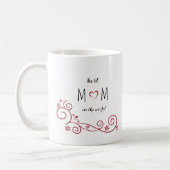 Personalisierte beste Mama der Welt Kaffeetasse (Links)