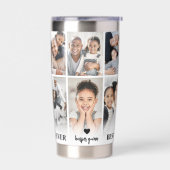 Personalisierte Beste Mama Foto-Collage Mutter Thermobecher (Links)