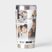Personalisierte Beste Mama Foto-Collage Mutter Thermobecher (Rückseite)