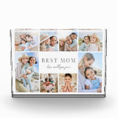 Personalisierte Beste-Mama-Fotocollage Fotoblock (Vorderseite)