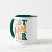 Personalisierte Beste Mama je farbenfroh Tasse (Vorderseite Links)