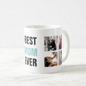 Personalisierte beste Mama je Foto Geschenk Kaffee Kaffeetasse (VorderseiteRechts)