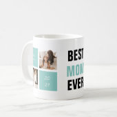 Personalisierte beste Mama je Foto Geschenk Kaffee Kaffeetasse (Vorderseite Links)