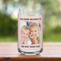 Personalisierte beste Mama je Foto Rosa