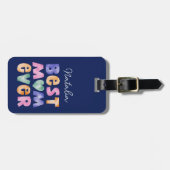 Personalisierte beste Mama je Gepäckanhänger (Vorderseite horizontal)