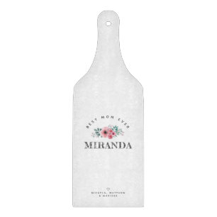 Personalisierte Beste Mama je Glas Chopping Board Schneidebrett