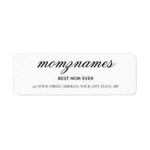 Personalisierte Beste Mama je Kalligrafiebezeichnu