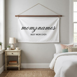 Personalisierte Beste Mama je Kalligrafiebezeichnu Banner