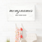 Personalisierte Beste Mama je Kalligrafiebezeichnu Banner (Insitu)