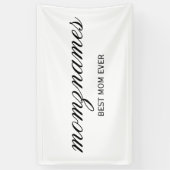 Personalisierte Beste Mama je Kalligrafiebezeichnu Banner (Vertikal)