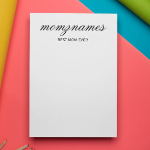 Personalisierte Beste Mama je Kalligrafiebezeichnu Briefbogen