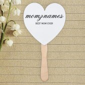 Personalisierte Beste Mama je Kalligrafiebezeichnu Fächer