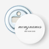 Personalisierte Beste Mama je Kalligrafiebezeichnu Flaschenöffner (Vorderseite)