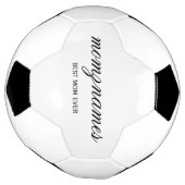 Personalisierte Beste Mama je Kalligrafiebezeichnu Fußball (Gedreht)