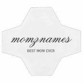 Personalisierte Beste Mama je Kalligrafiebezeichnu Fußball (Flach)