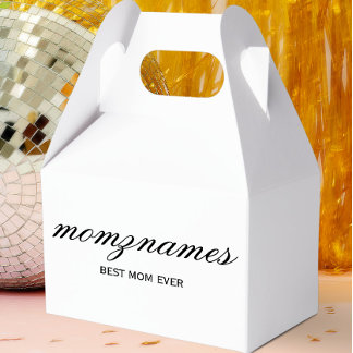 Personalisierte Beste Mama je Kalligrafiebezeichnu Geschenkschachtel