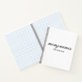 Personalisierte Beste Mama je Kalligrafiebezeichnu Notizblock (Innenseite)