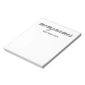 Personalisierte Beste Mama je Kalligrafiebezeichnu Notizblock (Rotiert)