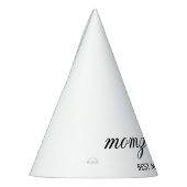 Personalisierte Beste Mama je Kalligrafiebezeichnu Partyhütchen (Links)