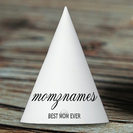 Personalisierte Beste Mama je Kalligrafiebezeichnu Partyhütchen