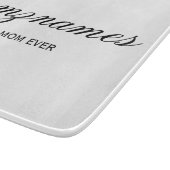 Personalisierte Beste Mama je Kalligrafiebezeichnu Schneidebrett (Ecke)