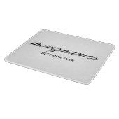 Personalisierte Beste Mama je Kalligrafiebezeichnu Schneidebrett (Ecke)