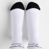 Personalisierte Beste Mama je Kalligrafiebezeichnu Socken (Oben)