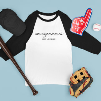 Personalisierte Beste Mama je Kalligrafiebezeichnu T-Shirt