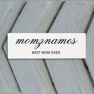 Personalisierte Beste Mama je Kalligrafiebezeichnu Yogamatte