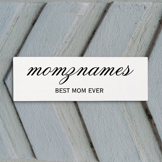 Personalisierte Beste Mama je Kalligrafiebezeichnu Yogamatte