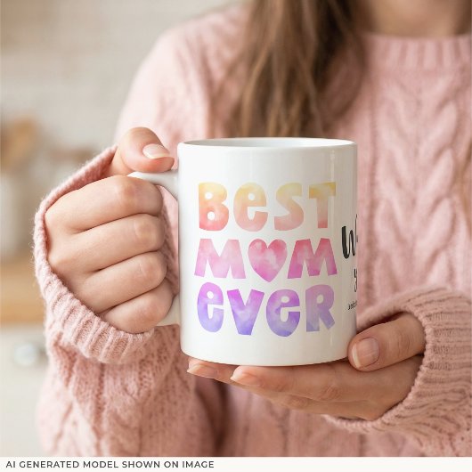 Personalisierte beste Mama je Mama Tasse