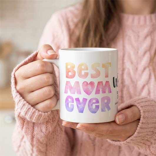 Personalisierte beste Mama je Mama Tasse
