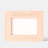 Personalisierte beste Mama je Muttertag Geätzte Rahmen (Vorderseite)