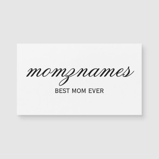 Personalisierte beste Mama je Muttertag Magnetkarte (Vorderseite)