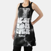 Personalisierte beste Mama je schwarze Gefärbte Kr Schürze (InSitu)