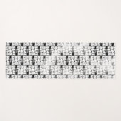 Personalisierte beste Mama je schwarze Gefärbte Kr Yogamatte (Vorderseite (Horizontal))