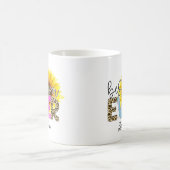 Personalisierte Beste Mama je Sonnenblume Kaffeetasse (Mittel)
