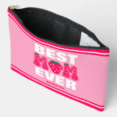 Personalisierte beste Mama je Strawberry Muttertag Zubehörtasche (Offen)