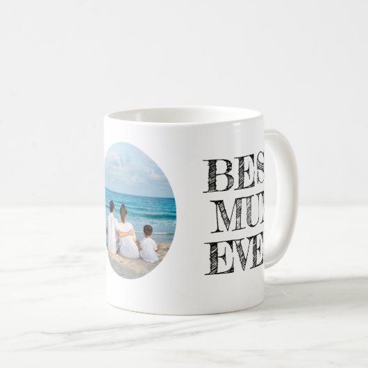Personalisierte Beste Mama je Tasse mit Foto (VorderseiteRechts)