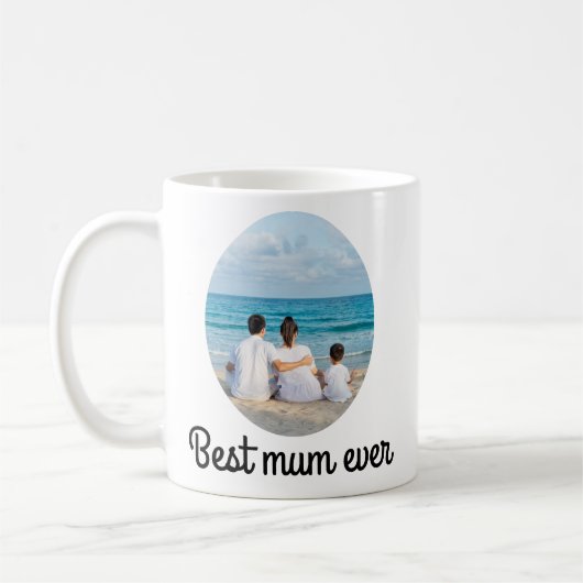 Personalisierte Beste Mama je Tasse mit Foto (Links)